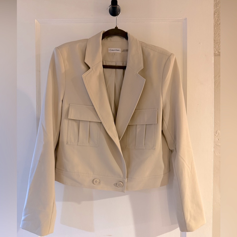 Calvin Klein Cream Jacket Size L